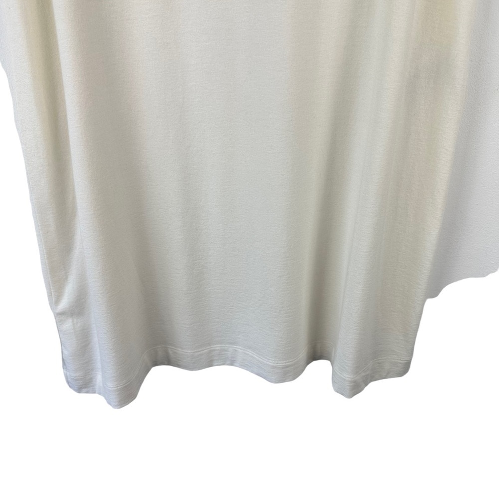 NWT Love Moschino Sz 4 Women's White Puff Short Sleeve Knit Tshirt‎ Dress - Picture 12 of 15